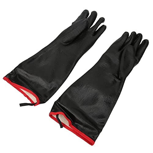 WOHPNLE Grillhandschuhe, Neoprenofenhandschuhe und feuerfestem Handschutz Langmanschette Sicherheitshandschuhe für Barbecue -Feuerstelle und Ofen. von WOHPNLE