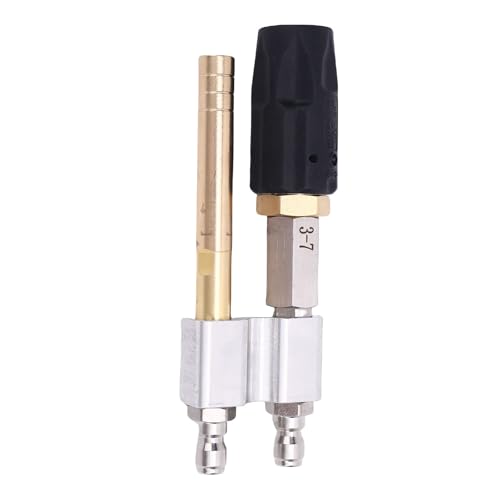 WOHPNLE Hochdruckreiniger Düse, 1000 bis 4050 psi stromabwärts Softwäsche Düse 1/4in Schnellanschluss M5 Twisting Düse 0 bis 60 ° Sprühmodus 3 bis 7 gpm von WOHPNLE
