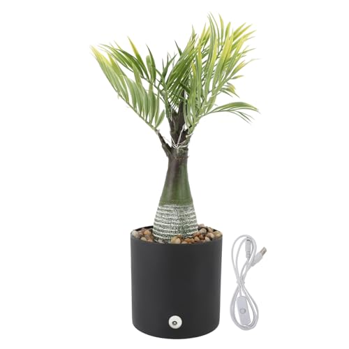 WOHPNLE LED Palm Tree Decor, USB Powered Artificial Light Palme mit warmem Glühen Tropical Tabletop Decor für Home Bar & Party von WOHPNLE