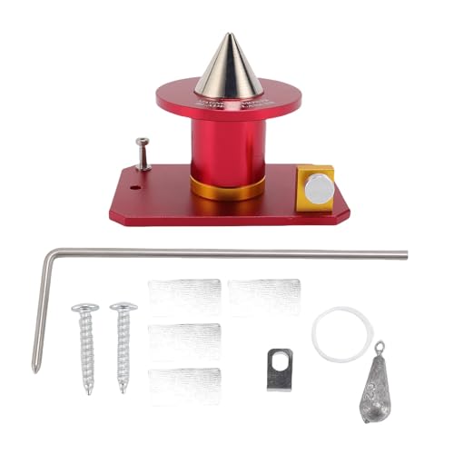 WOHPNLE Magnetische Wandmontage Blade Balancer, Aluminiumlegierung Rasenmäher Blade Balancer 339075b Heavy Precision Blade Balancers für Mäher (Rot) von WOHPNLE