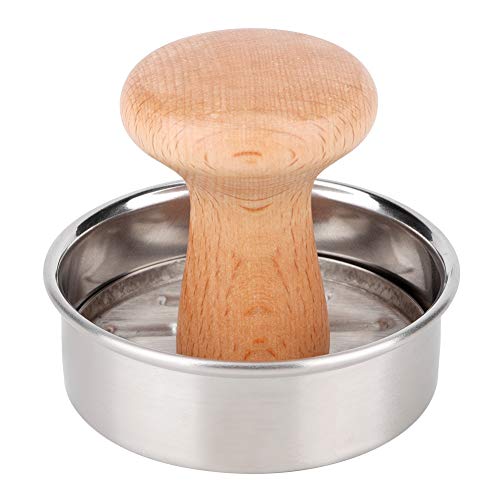 WOHPNLE Non Stick Surface Hamburger Maker, Stainless Steel Burger Press Hamburger Patty Maker for Beef, Chicken & Pork Uniform 3.1" Patties for Grilling & Cooking von WOHPNLE