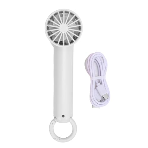 WOHPNLE Pocket Cooling Lüfter 5 Gears Digitale Anzeige Einstellbares Halbleiter -Vereisung Low Rauschen Handheld Mini -Lüfter für Travel Beach (Weiß) von WOHPNLE