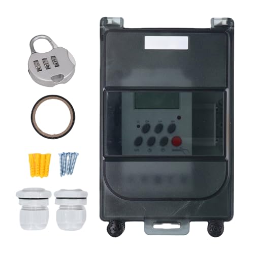 WOHPNLE Pool Pump Timer with Password Lock, IP67 Programmable Digital Timer Switch 28 ON OFF Schedules with Password Lock for Outdoor Use WOHPNLE Pool Pump Timer with Password Lock, IP67 Programmable Digital Timer Switch 28 ON OFF Schedules with Password Lock for Outdoor Use von WOHPNLE