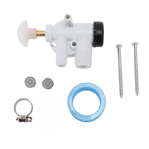 WOHPNLE RV -Wasserventilbaugruppe, Leckdosenfleisch -RV -Toilettenspüsch -Ventil -Kit Langlebige Abs Marine Toilettenreparatur -Kit mit Schlauchklemme für Pedal -Flush -Toiletten von WOHPNLE