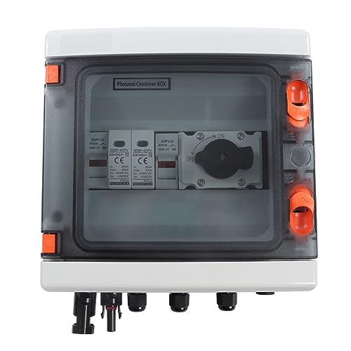 WOHPNLE Solar PV Combiner Box mit Trennschalter 1000V 32A, IP65 Photovoltaic Combiner Box Junction Box für Off -Grid -Systeme, Wohnmobile, Home Solarmodule WOHPNLE Solar PV Combiner Box mit Trennschalter 1000V 32A, IP65 Photovoltaic Combiner Box Junction Box für Off -Grid -Systeme, Wohnmobile, Home Solarmodule von WOHPNLE