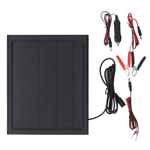 WOHPNLE Solarpanel -Ladegerät, 6W tragbares Solar -Batterie -Betreuer -Kit mit LED -Indikator -ABS -Rahmen und 16 -V -Ausgangsriesenladegerät für Auto, Boot, Motorrad, Traktor WOHPNLE Solarpanel -Ladegerät, 6W tragbares Solar -Batterie -Betreuer -Kit mit LED -Indikator -ABS -Rahmen und 16 -V -Ausgangsriesenladegerät für Auto, Boot, Motorrad, Traktor von WOHPNLE
