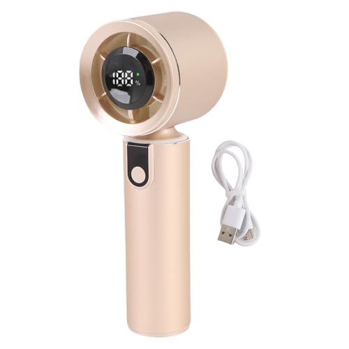 WOHPNLE Tragbarer Handheld -Lüfter mit Umgebungslicht, Hochgeschwindigkeit persönlicher Lüfter wiederaufladbarer Turboskühler mit 5 Geschwindigkeiten für Reisen, Strand, Camping, WOHPNLE Tragbarer Handheld -Lüfter mit Umgebungslicht, Hochgeschwindigkeit persönlicher Lüfter wiederaufladbarer Turboskühler mit 5 Geschwindigkeiten für Reisen, Strand, Camping, von WOHPNLE
