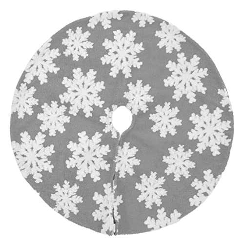 WOHPNLE Weihnachts baum Rock, wieder verwendbare Schneeflocke Baum Rock Weihnachts Matte Baum ation Xmas Party für Hintergrund (78 cm) von WOHPNLE