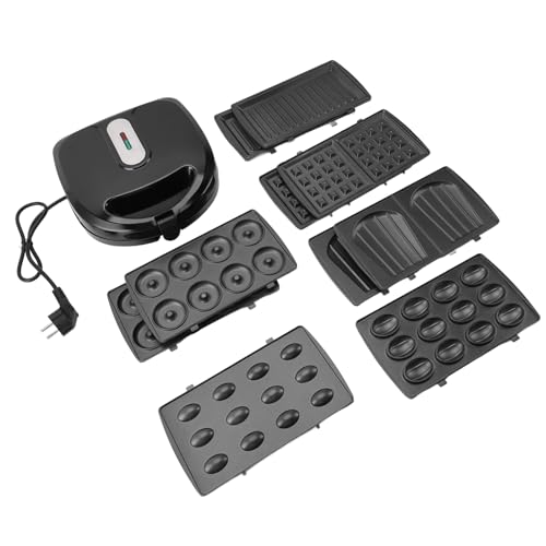 Wohpnle 750W Waffle Maker, Panini Press Grill und Electric Sandwich Maker mit abnehmbaren Nicht -Stick -Tellern Multi Breakfast Maker für die Hauskost Wohpnle 750W Waffle Maker, Panini Press Grill und Electric Sandwich Maker mit abnehmbaren Nicht -Stick -Tellern Multi Breakfast Maker für die Hauskost von WOHPNLE