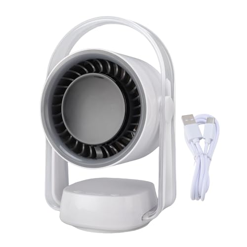Wohpnle Desk -Fans kleiner ruhiger, 100 Geschwindigkeiten starker Windschwänzenluftkreislauflüfter wiederaufladbarer USB -Lüfter kleiner Tischventilator für Schlafzimmer, Büro, von WOHPNLE