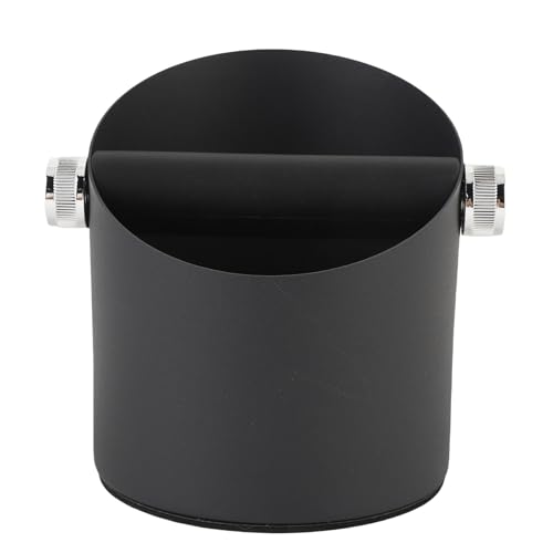 Wohpnle Kaffee Klopfenschachtel, Carbon Steel Coffee Grounds Container Klopfschachtel Mülleimer Espresso -Bahn -Mülleimer Kaffee Puck Entsorgungsschachtel für Home Office (Schwarz) von WOHPNLE