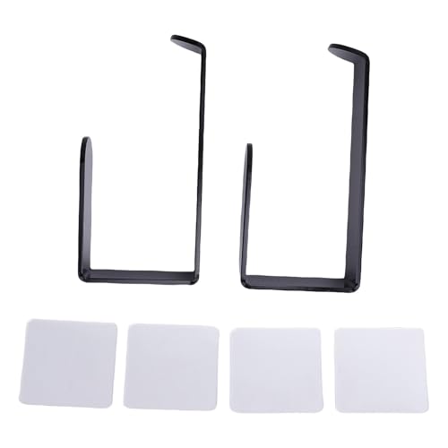 Wohpnle Vorhang Holdbacks, schwarze Acrylvorhangsteuerbacks Keine Nagel ativen Fensterhändler Vorhang Haken für Wohnkultur einfache Installation von WOHPNLE