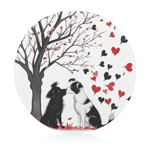 Schneidebretter Für Die Küche Schneidebrettmatte Für Fleisch Und Gemüse Hund Paar Dem Baum Schneidebretter Für Die Küche Schneidebrettmatte Für Fleisch Und Gemüse Hund Paar Dem Baum von WOJFASSS