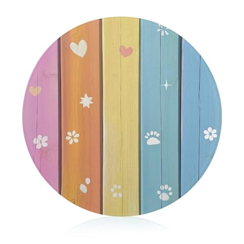 Schneidebretter Für Die Küche Schneidebrettmatte Für Fleisch Und Gemüse Regenbogenfarben Holz Hunde Pfoten Herzen Muster Schneidebretter Für Die Küche Schneidebrettmatte Für Fleisch Und Gemüse Regenbogenfarben Holz Hunde Pfoten Herzen Muster von WOJFASSS