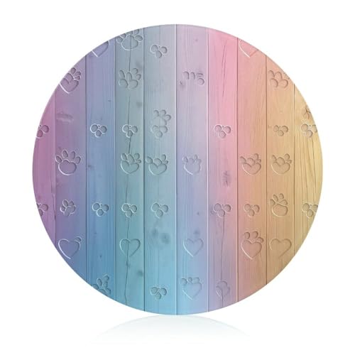 Schneidebretter Für Die Küche Schneidebrettmatte Für Fleisch Und Gemüse Regenbogenfarben Holz Hunde Pfoten Herzen Muster Schneidebretter Für Die Küche Schneidebrettmatte Für Fleisch Und Gemüse Regenbogenfarben Holz Hunde Pfoten Herzen Muster von WOJFASSS