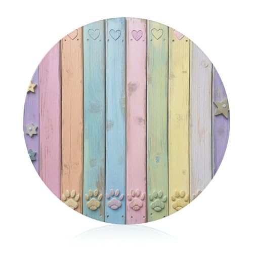 Schneidebretter Für Die Küche Schneidebrettmatte Für Fleisch Und Gemüse Regenbogenfarben Holz Hunde Pfoten Herzen Muster Schneidebretter Für Die Küche Schneidebrettmatte Für Fleisch Und Gemüse Regenbogenfarben Holz Hunde Pfoten Herzen Muster von WOJFASSS