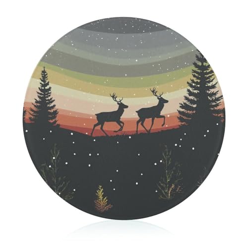 Schneidebretter Für Die Küche Schneidebrettmatte Für Fleisch Und Gemüse Rehe Regenbogen Baum Landschaft Schneidebretter Für Die Küche Schneidebrettmatte Für Fleisch Und Gemüse Rehe Regenbogen Baum Landschaft von WOJFASSS