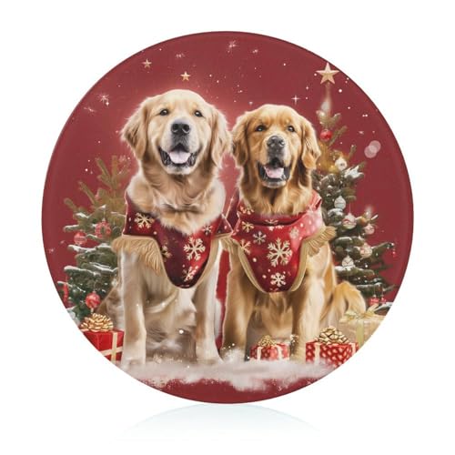 Schneidebretter Für Die Küche Schneidebrettmatte Für Fleisch Und Gemüse Weihnachten Golden Retriever Hunde Schneidebretter Für Die Küche Schneidebrettmatte Für Fleisch Und Gemüse Weihnachten Golden Retriever Hunde von WOJFASSS