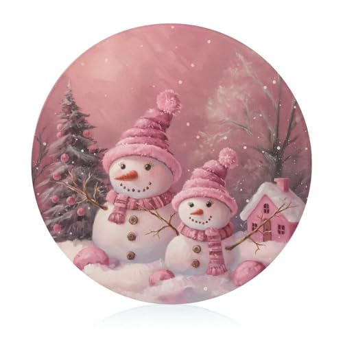 Schneidebretter Für Die Küche Schneidebrettmatte Für Fleisch Und Gemüse Weihnachten Süßer Schneemann Rosa Schneidebretter Für Die Küche Schneidebrettmatte Für Fleisch Und Gemüse Weihnachten Süßer Schneemann Rosa von WOJFASSS