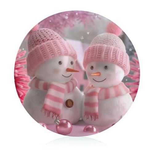 Schneidebretter Für Die Küche Schneidebrettmatte Für Fleisch Und Gemüse Weihnachten Süßer Schneemann Rosa von WOJFASSS