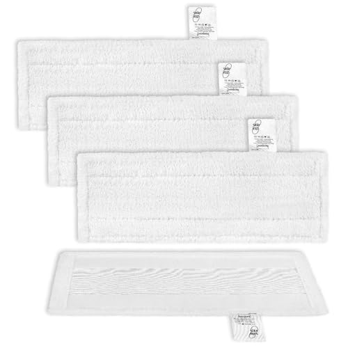 WOKEEPOW Mikrofaser-Tuchset Kompatibel für Kärcher Dampfreiniger Zubehör EasyFix SC 2, SC 3, SC 4, SC 5 Bodendüse, Waschbar Bodentücher,4-Stück-Set,Ersatzteile von WOKEEPOW