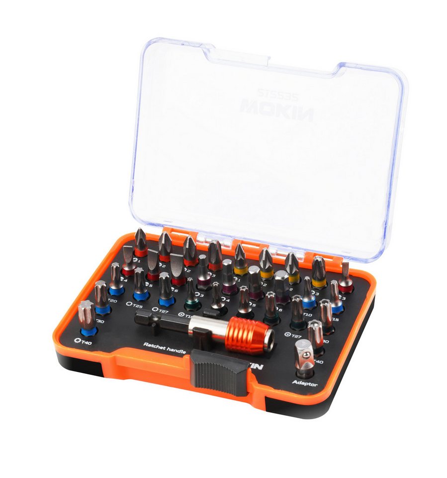 WOKIN Bit-Schraubendreher Schraubendreher Satz Profil 32-tlg Bits Set Magnet Bithalter Box, (32 St) von WOKIN