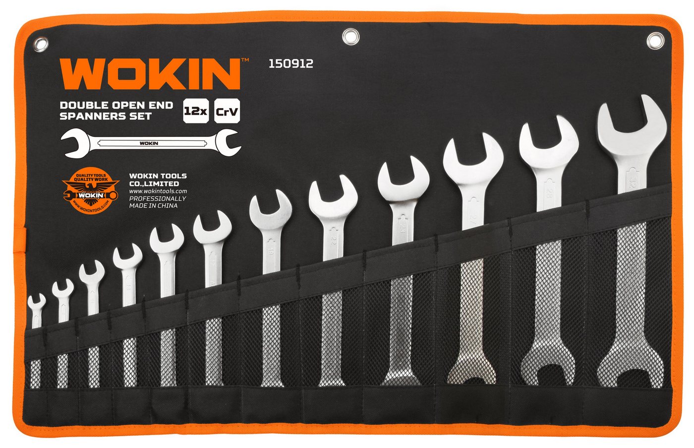 WOKIN Maulschlüssel Doppel-Maulschlüssel Satz 12-tlg 6-32mm Schraubenschlüssel Set (12 St) von WOKIN