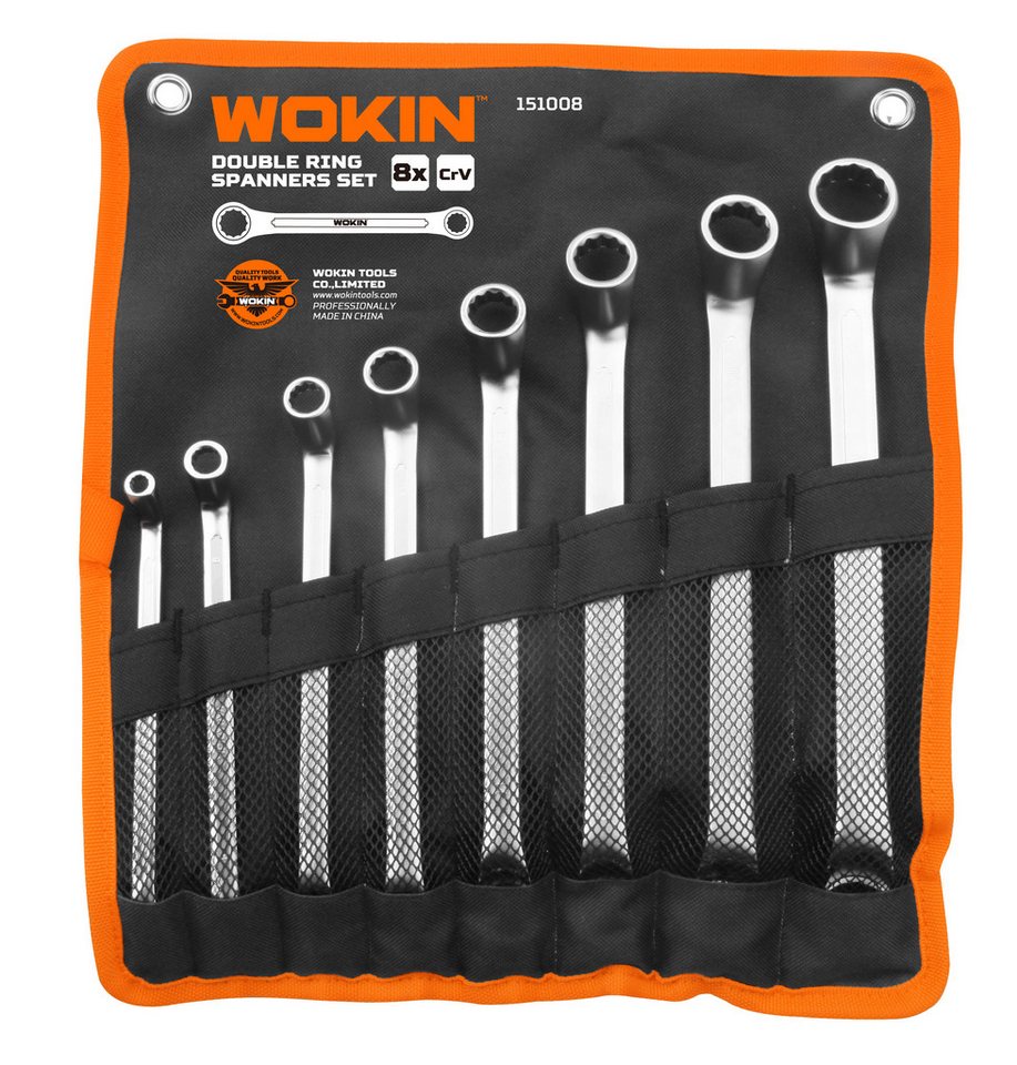 WOKIN Ringschlüssel Doppelringschlüssel Satz Ringschlüssel Schraubenschlüssel 8-tlg 6-32mm (8 St) von WOKIN