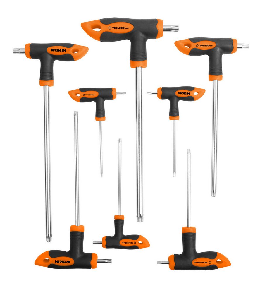 WOKIN Schraubendreher Satz 8-tlg T-Griff Schraubenzieher Set Steckschlüssel Cr-V, (8 St) von WOKIN