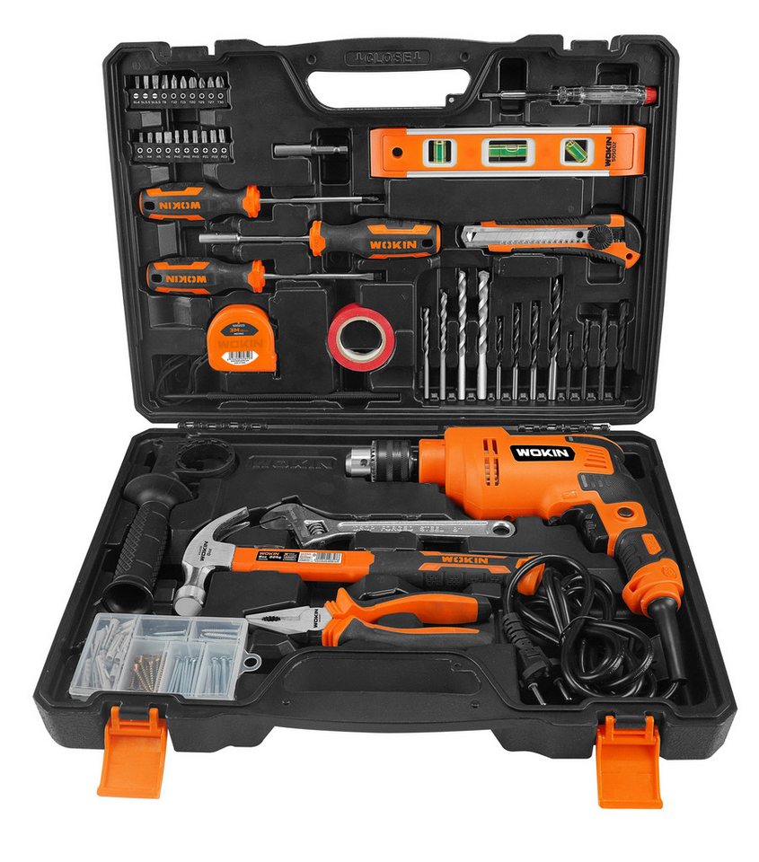 WOKIN Werkzeugset WOKIN Werkzeugkoffer 116-tlg Schraubenschlüssel Bohrmaschine, (116-tlg) von WOKIN