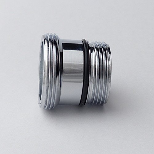 Adapter/Reduzierstück M18,5x1 Außengewinde auf M22x1 Außengewinde zum Anschließen von Wasserhahn-Vorsatzgeräten an Design-Armaturen mit M18,5x1 Gewinde von WOLF Aqua-Manufaktur