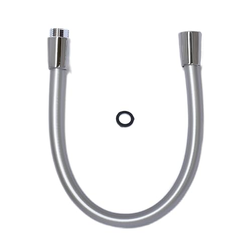 Brauseschlauch Verlängerung - 40 cm Länge - 5 lagig - hochwertiges Chromdesign von WOLF Aqua-Manufaktur