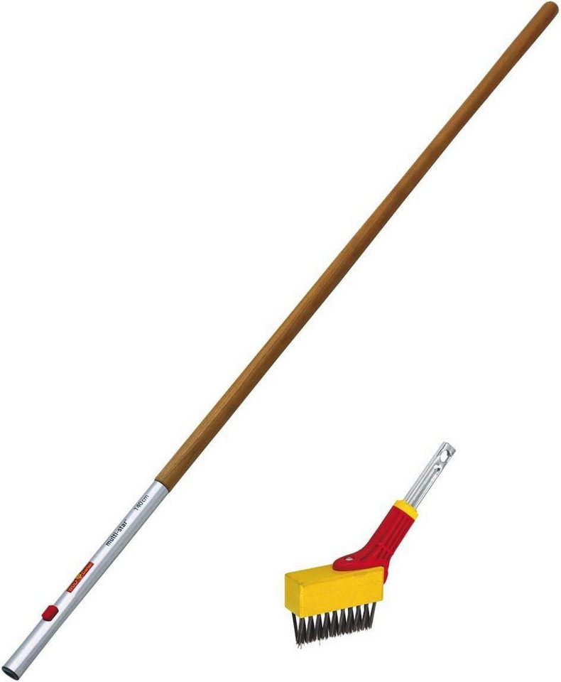 WOLF-Garten Fugenbürste Fugenbürste + Holz-Stiel 140 cm Fb-M/ZM 140, (1-tlg) von WOLF-Garten