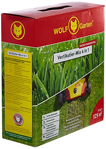 WOLF Garten WOLF-Garten - Nachsaat und Düngung Vertikutier-Mix 4-in-1, rot von Wolf-Garten