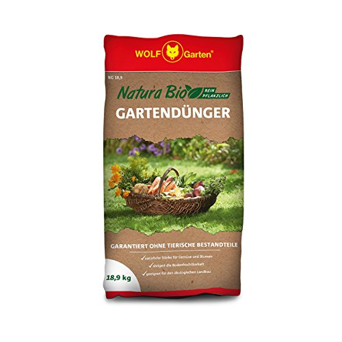 WOLF-Garten - Natura Bio - Gartendünger - NG 18,9 für 280 m², braun, 80 x 60 x 111 cm, 3734756 von WOLF Garten