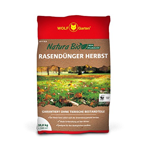 WOLF Garten - Natura Bio - Rasendünger Herbst - NR-H 10,8 für 160 m², braun, 80 x 60 x 111 cm, 3734751 WOLF Garten - Natura Bio - Rasendünger Herbst - NR-H 10,8 für 160 m², braun, 80 x 60 x 111 cm, 3734751 von WOLF-Garten
