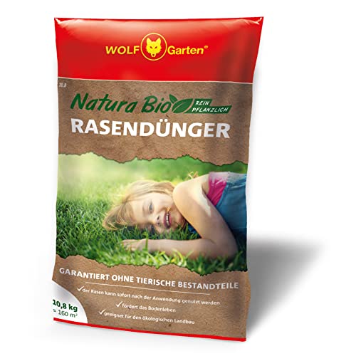 WOLF Garten WOLF-Garten - Natura Bio Rasendünger für 160 m² NR 10,8, braun von WOLF Garten