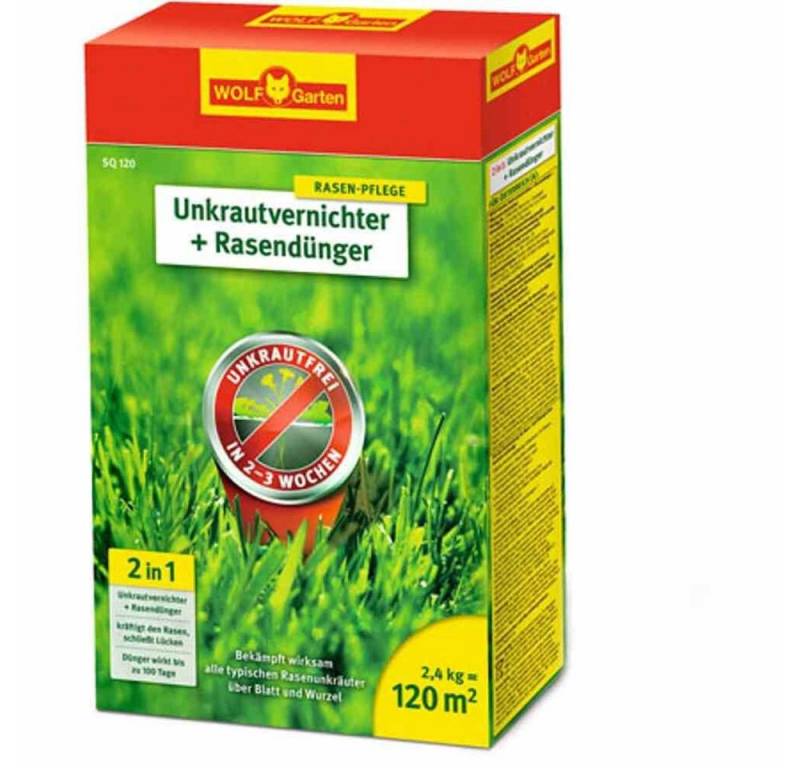 WOLF-Garten Pflanzendünger SQ120 Unkrautvernichter und Rasendünger 2,4 kg von WOLF-Garten