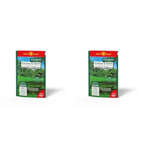 WOLF-Garten - Premium-Rasen »Schatten & Sonne« LP 10; 3820010 (Packung mit 2) von WOLF Garten
