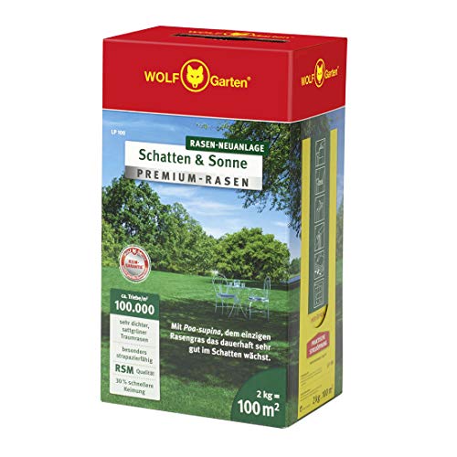 WOLF Garten - Premium-Rasen »Schatten & Sonne« LP100 ; 3820040, 100 m² WOLF Garten - Premium-Rasen »Schatten & Sonne« LP100 ; 3820040, 100 m² von WOLF Garten