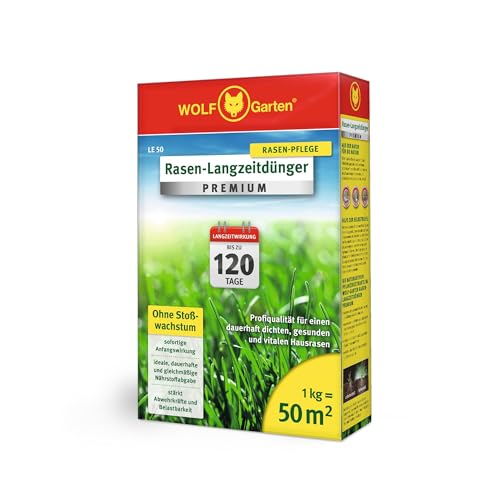 WOLF Garten WOLF-Garten - Rasen-Langzeitdünger »Premium« 120 Tage LE 50; 3830010 von WOLF Garten