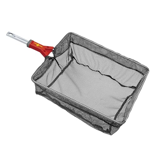 WOLF-Garten multi-star Teichkescher WK-M (Kescher mit feinen Maschen, 35 x 30 cm Seitenlänge, ideal zur Entfernung von Laub, Wasserlinsen, Algen im Gartenteich & Umsetzen von Fischen) 71ANA011650 von WOLF Garten
