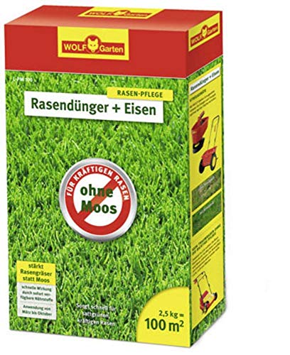 Wolf Garten 3842015 Rasenduenger + Eisen L-PM100 von WOLF Garten