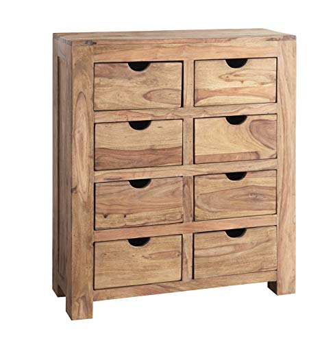 WOLFMÖBEL Kommode YOGA mit 8 Schubladen, Shisham, Farbe: natur von WOLF MÖBEL WOOD YOU LIKE