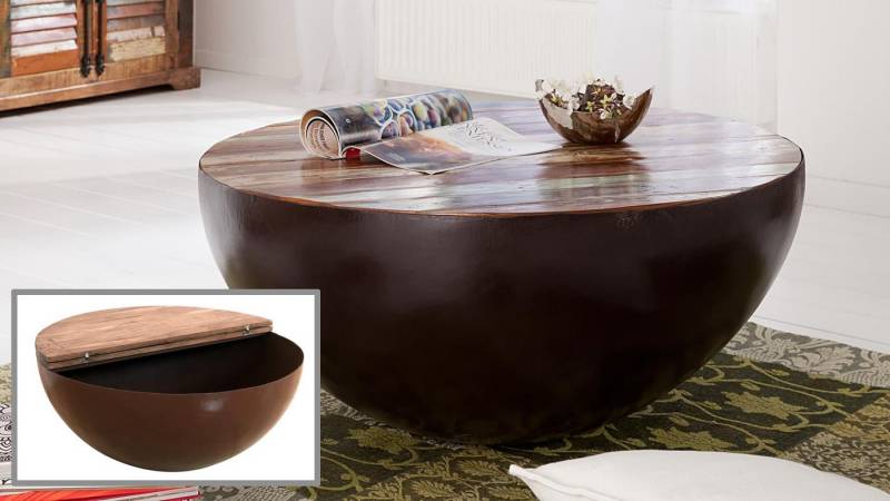 WOLF MÖBEL Couchtisch Couchtisch Himalaya 3790 Altholz recycelt 90x90 cm WOLF MÖBEL Couchtisch Couchtisch Himalaya 3790 Altholz recycelt 90x90 cm von WOLF MÖBEL