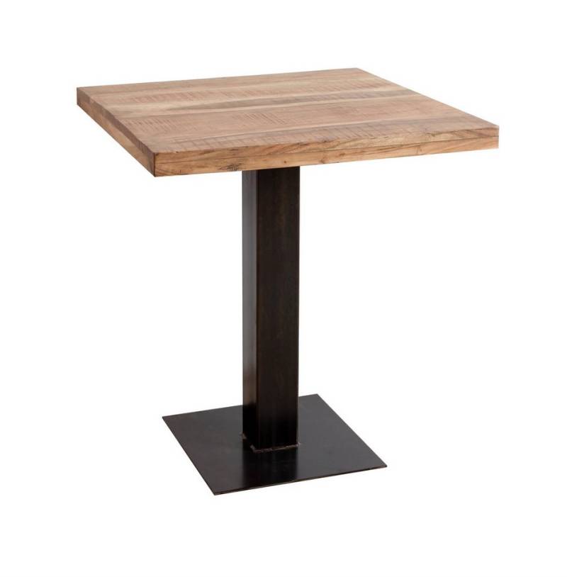 WOLF MÖBEL Esstisch GURU Cocktailtisch 70x70 mit Eisenfuß (70x70x75), GURU Cocktailtisch 70x70 mit Eisenfuß von WOLF MÖBEL