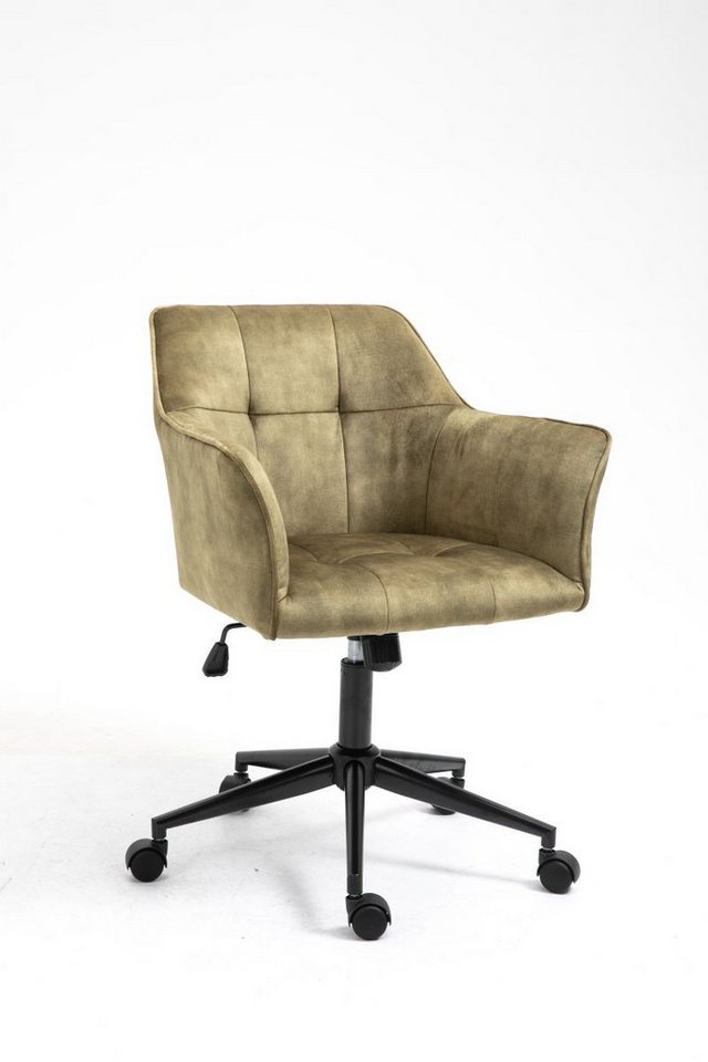 WOLF MÖBEL Schreibtischstuhl SEBA Office Stuhl Kipper oliv (60x61x90), SEBA Office Stuhl Kipper oliv von WOLF MÖBEL