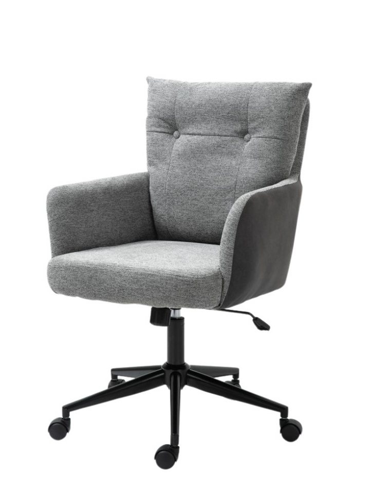 WOLF MÖBEL Schreibtischstuhl SEBA Office Stuhl Mark grau (60x67x98), SEBA Office Stuhl Mark grau von WOLF MÖBEL