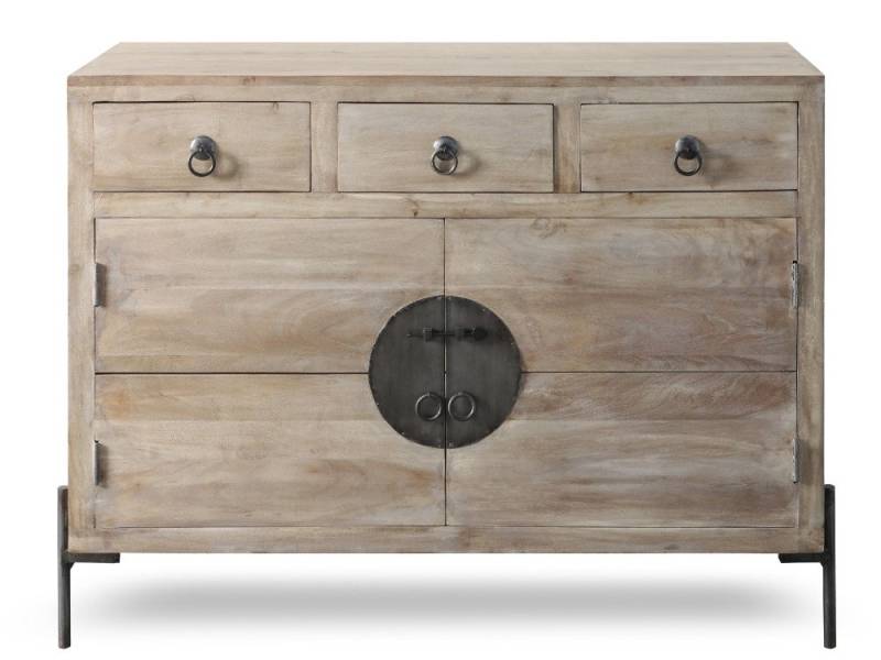 WOLF MÖBEL Sideboard (118 x 40 x 92), CHINA Kommode mit 2 Türen / 3 Schubladen von WOLF MÖBEL