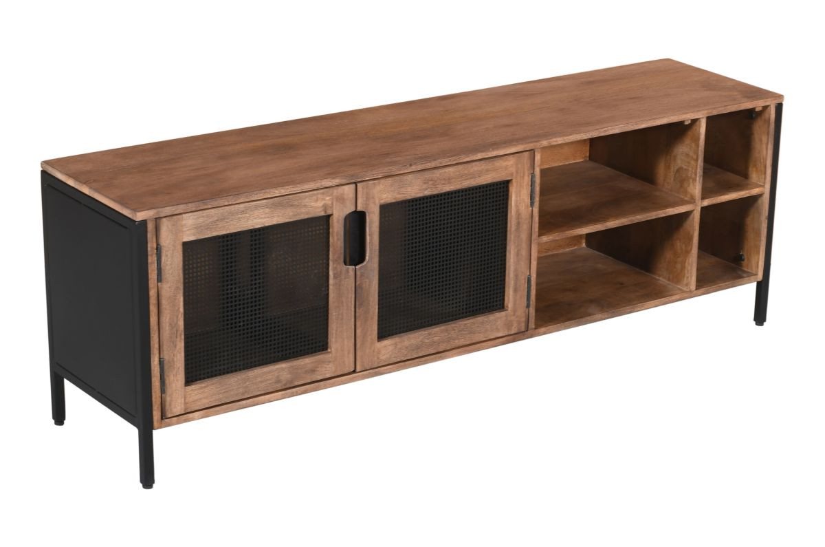 WOLF MÖBEL Sideboard (150x36x50), MASH Lowboard mit 2 Türen / 4 Ablagen von WOLF MÖBEL